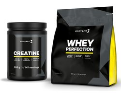 Body & Fit Bundel - Whey Perfection Proteïne Shake Vanille 2268 gram (81 shakes) + Creatine CreaPure® 500 gram