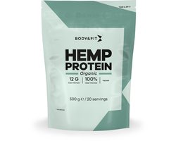 Body & Fit Organic Hemp Protein - Vegan Protein Poeder - Biologisch Hennepeiwit - 500 gram (20 Shakes)