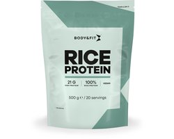 Body & Fit Pure Rice Protein - Plantaardig Eiwitpoeder - Vegan Protein Poeder - Rijst Eiwit - 500 gram (20 Shakes)