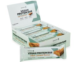 Body & Fit Vegan Protein Bar - Plantaardige Proteïne Repen - Salted Caramel - 12 Eiwitrepen (720 gram)