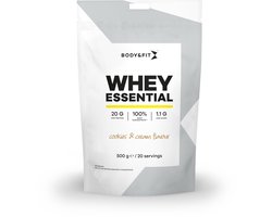 Body & Fit Whey Essential - Eiwitpoeder Cookies & Cream - Proteine Poeder - Whey Protein - 20 shakes (500 gram)