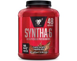 BSN Syntha-6 Protein Eiwitshake - Proteine Poeder Chocolate Mudcake - Premium Whey Protein - 2260 gram (48 shakes)