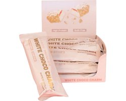 Cabau Lifestyle Protein Bars - White Choco Charm - 19 gram eiwit per reep - Echte chocolade, crunchy & laag in calorieën - Eiwitrepen - 12 stuks - Verantwoorde snack - Romig & rijk van smaak - Verzadigd gevoel - Helpt bij spierherstel & spiergroei