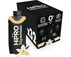 DANONE HiPRO Vanille Proteïne Shake - 25g Eiwit - Voordeelverpakking 32 x 330ml