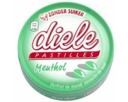 Diele Pastilles - Menthol Suikervrij 50 gram