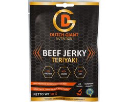 Dutch Giant Nutrition - Beef Jerky - Teriyaki - 10x50 gram