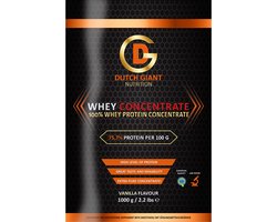 Dutch Giant Nutrition - Whey Concentraat - Eiwit Shake - 1000g - Chocola (Gratis Shakebeker)