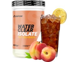 Empose Nutrition Water Clear Isolate - Proteine Ranja - Proteïne Shake - Eiwit Poeder - Eiwitshakes - Proteïne Shake - Whey-Isolaat - Proteine poeder - Suikervrij/Vetvrij - 600 gr - Ice Tea Peach