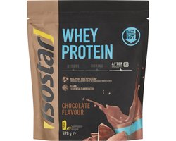 Isostar | Whey Protein | Chocolade | 19 shakes | 570 gram | Eiwitpoeder voor krachtsport