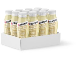 Nutramino Protein Milkshake - Whey Protein Vanille - Ready to Drink Eiwitshake - 12 Flessen (12x330ml)