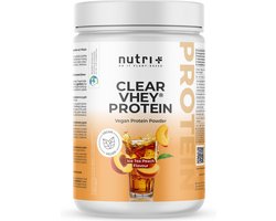 nutri+ Clear Vhey Protein - Eiwit limonade Ice Tea Peach - Veganistisch proteïnepoeder - heldere eiwitshake met erwteneiwit - 400 g