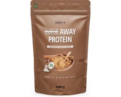 nutri+ Milk Away Protein - Eiwitpoeder Cinnamon Sugar - Veganistisch proteïne poeder - met vijf plantaardige eiwitten - glutenvrij en lactosevrij - zonder soja - 1000 g