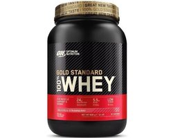 Optimum Nutrition Gold Standard 100% Whey Protein - Delicious Strawberry - Proteine Poeder - Eiwitshake - 900 gram (28 servings)