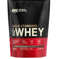 Optimum Nutrition Gold Standard 100% Whey Protein - Double Rich Chocolate - Proteine Poeder - Eiwitshake - 465 gram (15 servings)