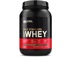 Optimum Nutrition Gold Standard 100% Whey Protein - Double Rich Chocolate - Proteine Poeder - Eiwitshake - 900 gram (28 servings)