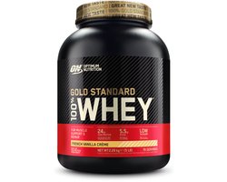 Optimum Nutrition Gold Standard 100% Whey Protein - French Vanilla - Proteine Poeder - Eiwitshake - 71 doseringen (2270 gram)