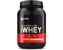 Optimum Nutrition Gold Standard 100% Whey Protein - French Vanilla - Proteine Poeder - Eiwitshake - 900 gram (28 servings)