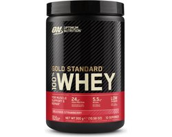 Optimum Nutrition Gold Standard 100% Whey Protein - Strawberry - Proteine Poeder - Eiwitshake - 10 doseringen (300 gram)