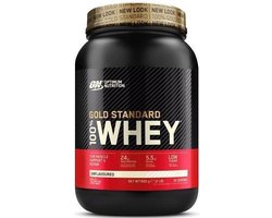 Optimum Nutrition Gold Standard 100% Whey Protein - Unflavoured (Natural) - Proteine Poeder - Eiwitshake - 900 gram (28 servings)