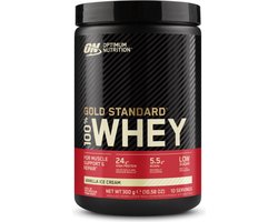 Optimum Nutrition Gold Standard 100% Whey Protein - Vanilla Ice Cream - Proteine Poeder - Eiwitshake - 10 doseringen (300 gram)