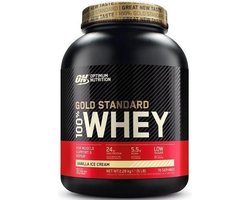 Optimum Nutrition Gold Standard 100% Whey Protein - Vanilla Ice Cream - Proteine Poeder - Eiwitshake - 71 doseringen (2270 gram)