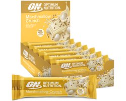 Optimum Nutrition Protein Crunch Bars - Crunchy Marshmellow Proteine Repen - Vegetarisch - 10 Eiwitrepen (650 gram)