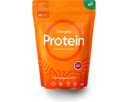 Orangefit Proteine Poeder - Vegan Proteine Shake - 750g (30 shakes) - Eiwitshake Aardbei - Lactosevrije Eiwitpoeder