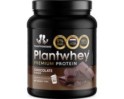 Plantpowders - Plantwhey® - S'Werelds Eerste Plantaardige Eiwitshake Zonder Zandsmaak! - Lactosevrij - Proteïne Poeder - Eiwitpoeder - Vegan Proteïne Shake - Chocolade - 750 gram (30 shakes)