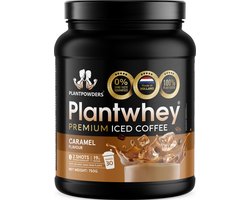 Plantpowders - Plantwhey® - S'Werelds Eerste Plantaardige Eiwitshake Zonder Zandsmaak! - Lactosevrij - Proteïne Poeder - Eiwitpoeder - Vegan Proteïne Shake - Iced Coffee Caramel - 750 gram (30 shakes)