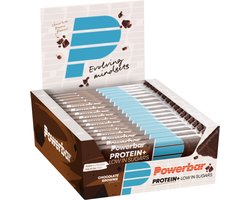 Powerbar eiwitreep | Protein+ Low Sugar | Chocolate Brownie - 35 g (16 stuks)