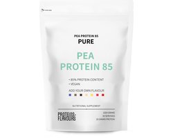 Proteins+Flavours - Pea Protein Isolate - PEA85 Pure Erwten Eiwit Isolaat - Vegan-Instant Eiwitpoeder zonder smaak - 1000 gram