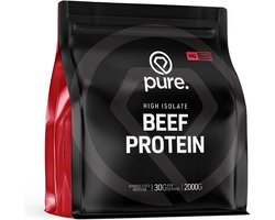 Pure. Beef Protein - 2000gr - rundeiwit - sojavrij - glutenvrij - lactosevrij