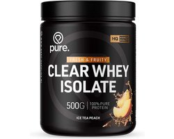 Pure. Clear Whey Isolate - Eiwit Limonade - Clear Whey Protein - Verfrissende Eiwit poeder - Ice Tea Peach - 20 servings - 500g