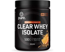 Pure. Clear Whey Isolate - Eiwit Limonade - Clear Whey Protein - Verfrissende Eiwit poeder - Orange - 20 servings - 500g