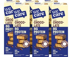 WeCare High protein Bars chocolate 6 x 3 repen