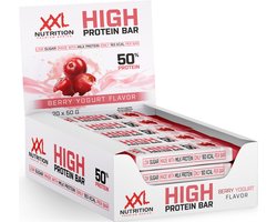 XXL Nutrition - High Protein Bar 2.0 - Eiwitrepen, Eiwit Reep, Proteïne Bars - Berry Yoghurt - 20 Pack