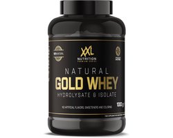 XXL Nutrition - Natural Gold Whey - Whey Hydrolisaat & Isolaat Proteïne - Eiwitpoeder Shake - 100% Natuurlijk - Banaan - 1000 gram