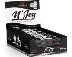 XXL Nutrition - N'Joy Protein Bar 15-Pack - Eiwitrepen & -snacks, Proteïne repen - Smeuïge Eiwit Reep én Hoog in Eiwit - Chocolade Kokosnoot