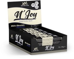 XXL Nutrition - N'Joy Protein Bar 15-Pack - Eiwitrepen & -snacks, Proteïne repen - Smeuïge Eiwit Reep én Hoog in Eiwit - Witte Chocolade Blueberry