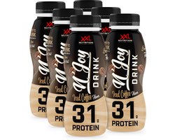 XXL Nutrition - N'Joy Protein Drink 6-Pack - Iced Coffee - Kant en Klare Eiwitshake, Proteïne Supplement - 80% Caseïne & 20% Whey