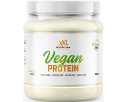 XXL Nutrition - Vegan Protein - Eiwitshake, Erwten Eiwit Isolaat - Eiwitpoeder, Proteïne - 100% Natuurlijk & Plantaardig - Vanille - 500 gram