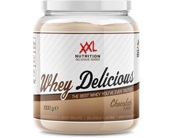 XXL Nutrition - Whey Delicious - Chocolade - Wei Eiwitpoeder met BCAA & Glutamine, Proteïne poeder, Eiwit shake, Whey Protein - 1000 gram