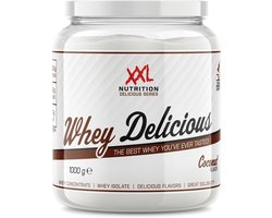 XXL Nutrition - Whey Delicious - Coconut / Kokos - Wei Eiwitpoeder met BCAA & Glutamine, Proteïne poeder, Eiwit shake, Whey Protein - 1000 gram