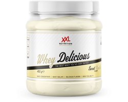 XXL Nutrition - Whey Delicious - Sweet Vanille - Wei Eiwitpoeder met BCAA & Glutamine, Proteïne poeder, Eiwit shake, Whey Protein - 450 gram