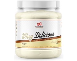 XXL Nutrition - Whey Delicious - Vanille Caramel - Wei Eiwitpoeder met BCAA & Glutamine, Proteïne poeder, Eiwit shake, Whey Protein - 450 gram