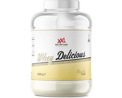 XXL Nutrition - Whey Delicious - Vanille - Wei Eiwitpoeder met BCAA & Glutamine, Proteïne poeder, Eiwit shake, Whey Protein - 2500 gram