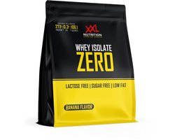 XXL Nutrition - Whey Isolate Zero - Vet- Suiker- & Lactosevrije Eiwitpoeder, Proteïne Shakes, Whey Protein - Banaan - 1000 gram