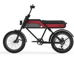 AGM Goccia Sport - Fatbike - Rood - 250W - Elektrische Fatbike