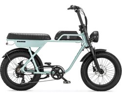 AGM GT250 Fatbike - Tweepersoonszadel - Telefoonoplader - 20 Inch - 250W Motor - 7 Versnellingen - 80 km Actieradius - Hydraulische Schijfremmen - Grijs