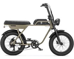 AGM GT250 Fatbike - Tweepersoonszadel - Telefoonoplader - 20 Inch - 250W Motor - 7 Versnellingen - 80 km Actieradius - Hydraulische Schijfremmen - Groen